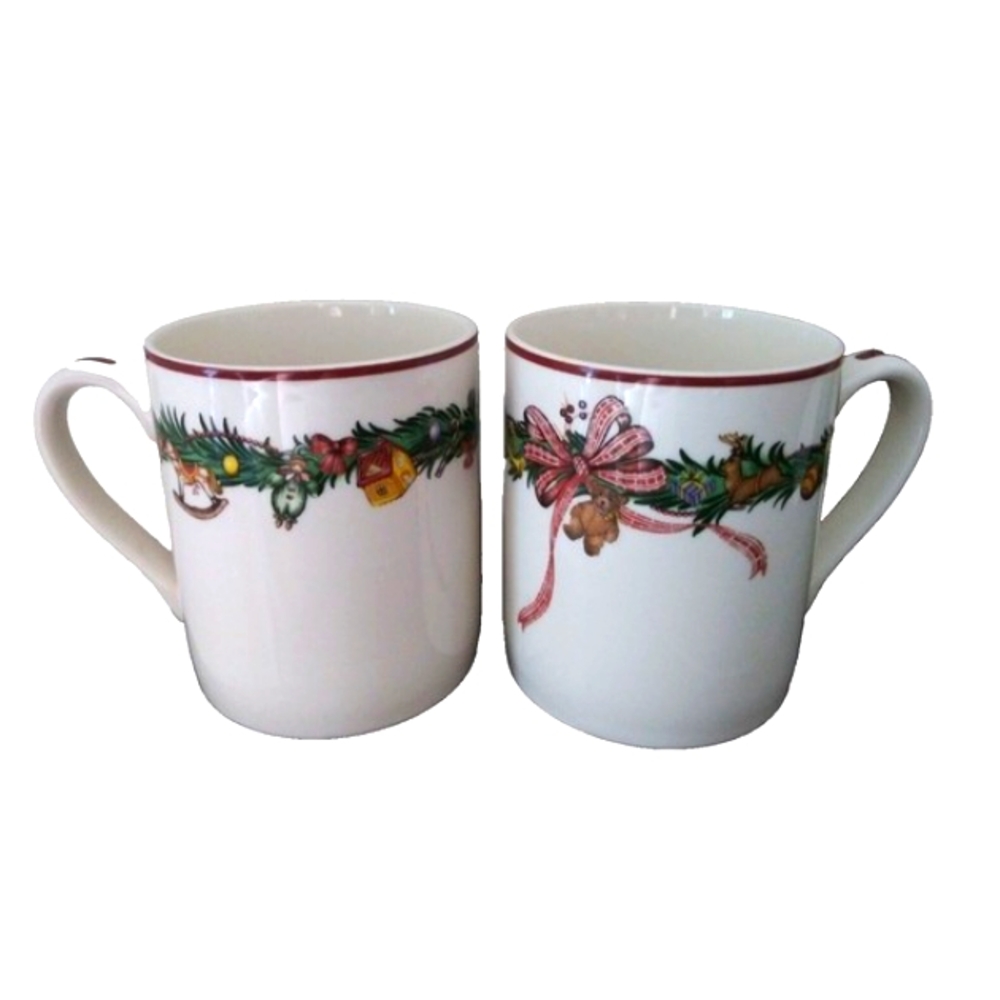 💥2x💥SPODE Christmas Memories S3730-A11 Holiday Coffee Mugs Tea Mugs